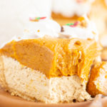 No Bake Pumpkin Gingerbread Cheesecake